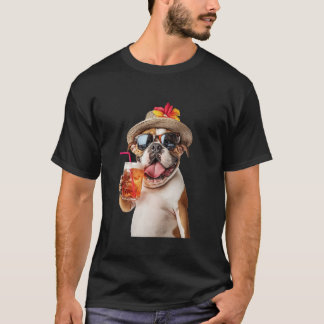 English Bulldog Cocktail T-Shirt