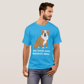 English Bulldog Custom Message Graphic T-Shirt (Vorne ganz)