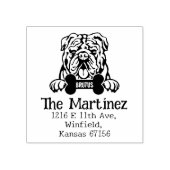 English BullDog, Custom Rücksendeadresse, Gummistempel (Prägung)