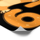 English Bulldog Dog 67 Meme Six Seven Funny Dabbin Poster (Ecke)