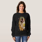 English Bulldog  Dog Illustration Owner Sweatshirt (Vorne ganz)