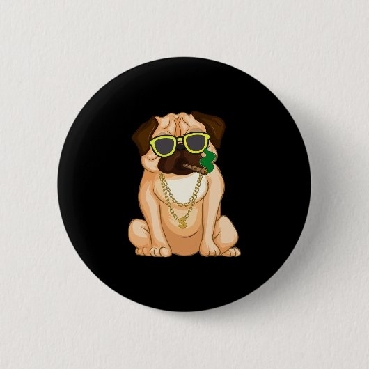 English Bulldog Dog Lover Fun Button (Vorderseite)