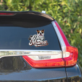 English Bulldog Dog Mama Aufkleber