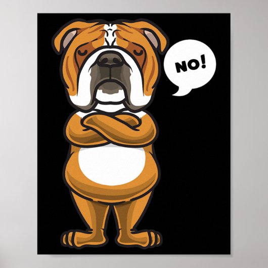 English Bulldog Dog Poster (Vorne)