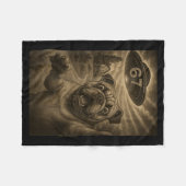 English Bulldog Dog Selfie 67 Meme Six Seven Funny Fleecedecke (Vorderseite (Horizontal))