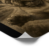 English Bulldog Dog Selfie 67 Meme Six Seven Funny Poster (Ecke)