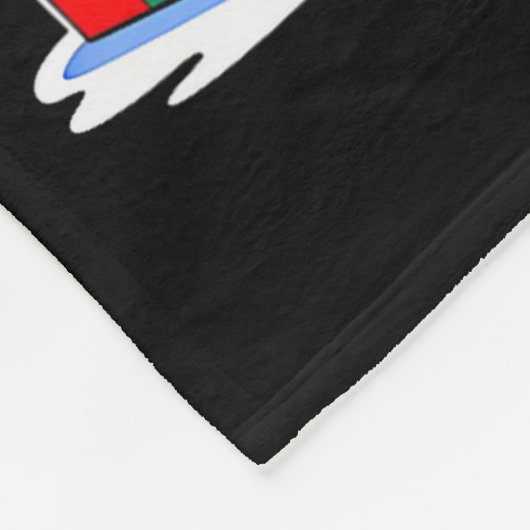 English Bulldog Dog Tree Christmas Lights Funny Xm Fleecedecke (Ecke)