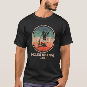 English Bulldog Dog Vintag English Bulldog Vater T-Shirt