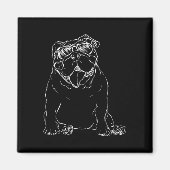 English Bulldog Downer Magnet (Vorne)