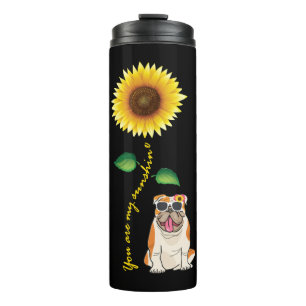 English Bulldog, du bist meine Sonnenblume Thermosbecher