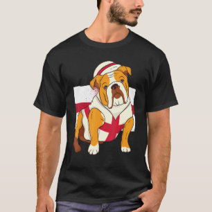 English Bulldog England Flag Mens English Flag Spi T-Shirt