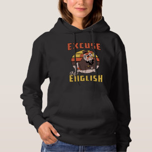 English Bulldog Entschuldigung mein Englisch Vinta Hoodie