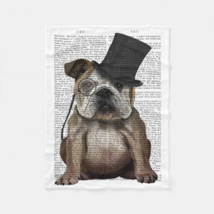 English Bulldog, Formal Hound und Hat Fleecedecke