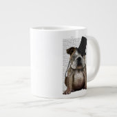 English Bulldog, Formal Hound und Hat Jumbo-Tasse (Vorderseite Rechts)