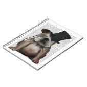 English Bulldog, Formal Hound und Hat Notizblock (Linke Seite)