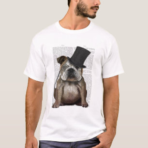 English Bulldog, Formal Hound und Hat T-Shirt