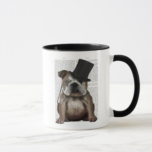 English Bulldog, Formal Hound und Hat Tasse (Rechts)