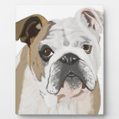English Bulldog Fotoplatte (Vorderseite)