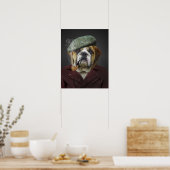 English Bulldog French Hat Pipe Poster (Küche)