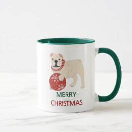 English Bulldog Frohe Weihnachts-Tasse Tasse