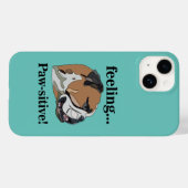 English Bulldog Gefühl Pawsitive Dog Lover Case-Mate iPhone Hülle (Rückseite (Horizontal))