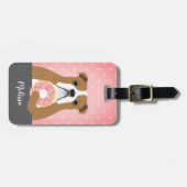 English Bulldog Gepäcksmarken Gepäckanhänger (Vorderseite horizontal)