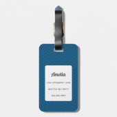 English Bulldog Gepäcksmarken Gepäckanhänger (Rückseite vertikal)