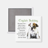 English Bulldog Geschenke Magnet (Vorderseite/Rückseite)