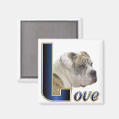 English Bulldog Geschenke Magnet (Vorderseite/Rückseite)