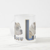 English Bulldog Geschenke Mattglastasse (Vorderseite Links)