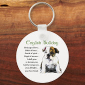 English Bulldog Geschenke Schlüsselanhänger (Vorderseite)