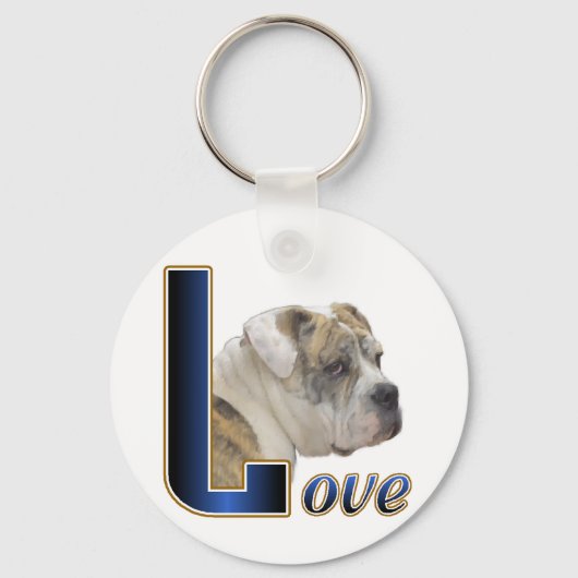 English Bulldog Geschenke Schlüsselanhänger (Vorderseite)