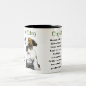 English Bulldog Geschenke Zweifarbige Tasse (Mittel)