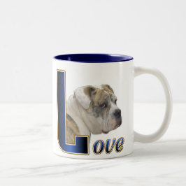 English Bulldog Geschenke Zweifarbige Tasse