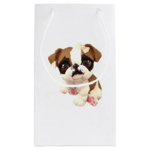English Bulldog-Geschenktasche Kleine Geschenktüte