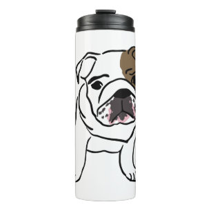 English Bulldog Gift Shirts Nope Lazy English Bull Thermosbecher