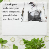 English Bulldog Heritage of Liebe Küchentuch (Gefaltet)