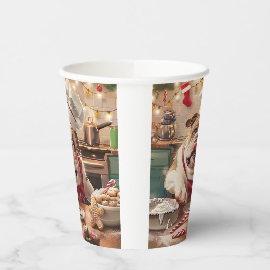 English Bulldog Holiday Baking: Festliche Weihnach Pappbecher (Links)