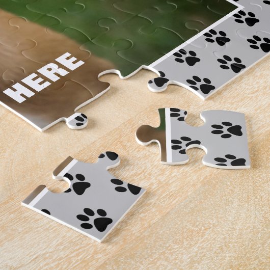 English Bulldog Hund Custom Jigsaw Puzzle (Seite)