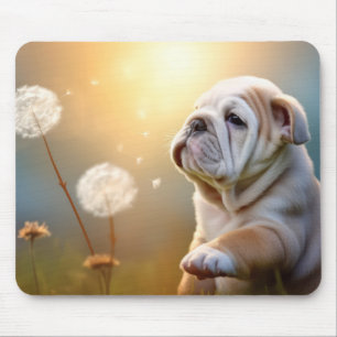 English Bulldog Hund Pet Animal Tranquil Mousepad