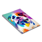 English Bulldog Hund Wild Nature Animal Painting Notizblock (Rechte Seite)