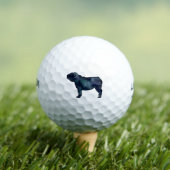 English Bulldog Hunde Breed Watercolor Silhouette Golfball (Insitu T-Shirt)