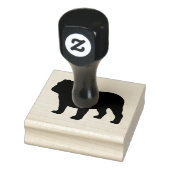 English Bulldog Hunde Silhouette Gummistempel (Stempel)