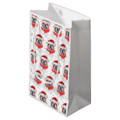 English Bulldog Hunde Zucht Weihnachten Kleine Geschenktüte (Vorderseite Schrägansicht)