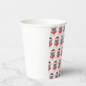 English Bulldog Hunde Zucht Weihnachten Pappbecher (Rechts)