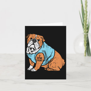 English Bulldog I Liebe Mama Tattoo Dog Lover Besi Karte