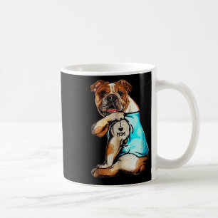 English Bulldog - I Liebe Mama Tattoo Mütter Day G Kaffeetasse