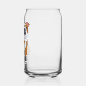 English Bulldog Illustration Personalisiert Dosenglas (Links)