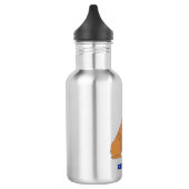 English Bulldog Illustration Personalisiert Edelstahlflasche (Links)