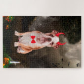 English Bulldog in Halloween-Kostüm Puzzle (Horizontal)